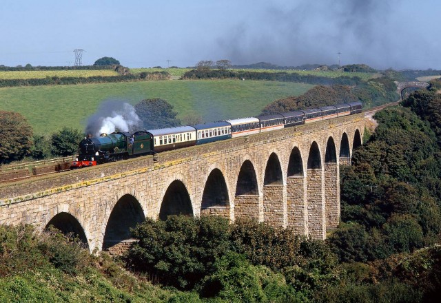 Steam Train on the Viaduct